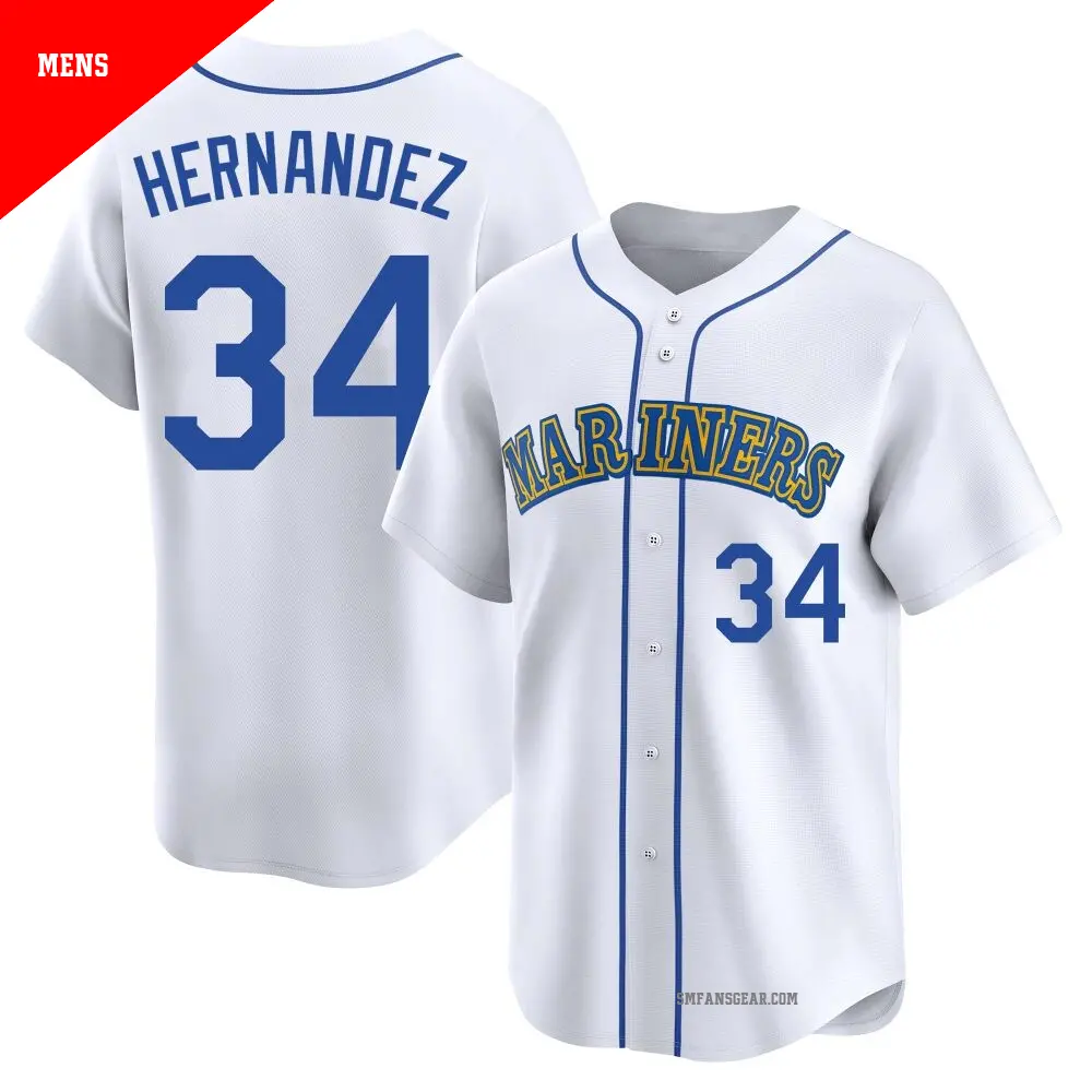Felix Hernandez Jersey, Mariners Felix Hernandez Home, Away, City